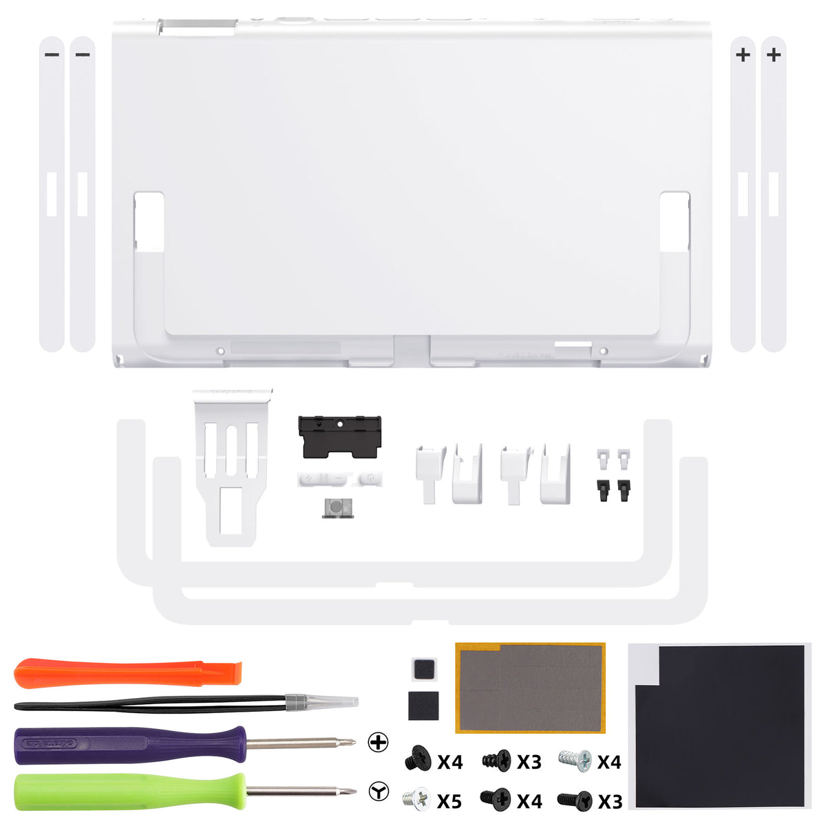 eXtremeRate Replacement DIY Rear Back Plate for Nintendo Switch 2 Handheld Console  (Without Kickstand) - White