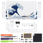 eXtremeRate Replacement DIY Rear Back Plate for Nintendo Switch 2 Handheld Console  (Without Kickstand) - The Great Wave