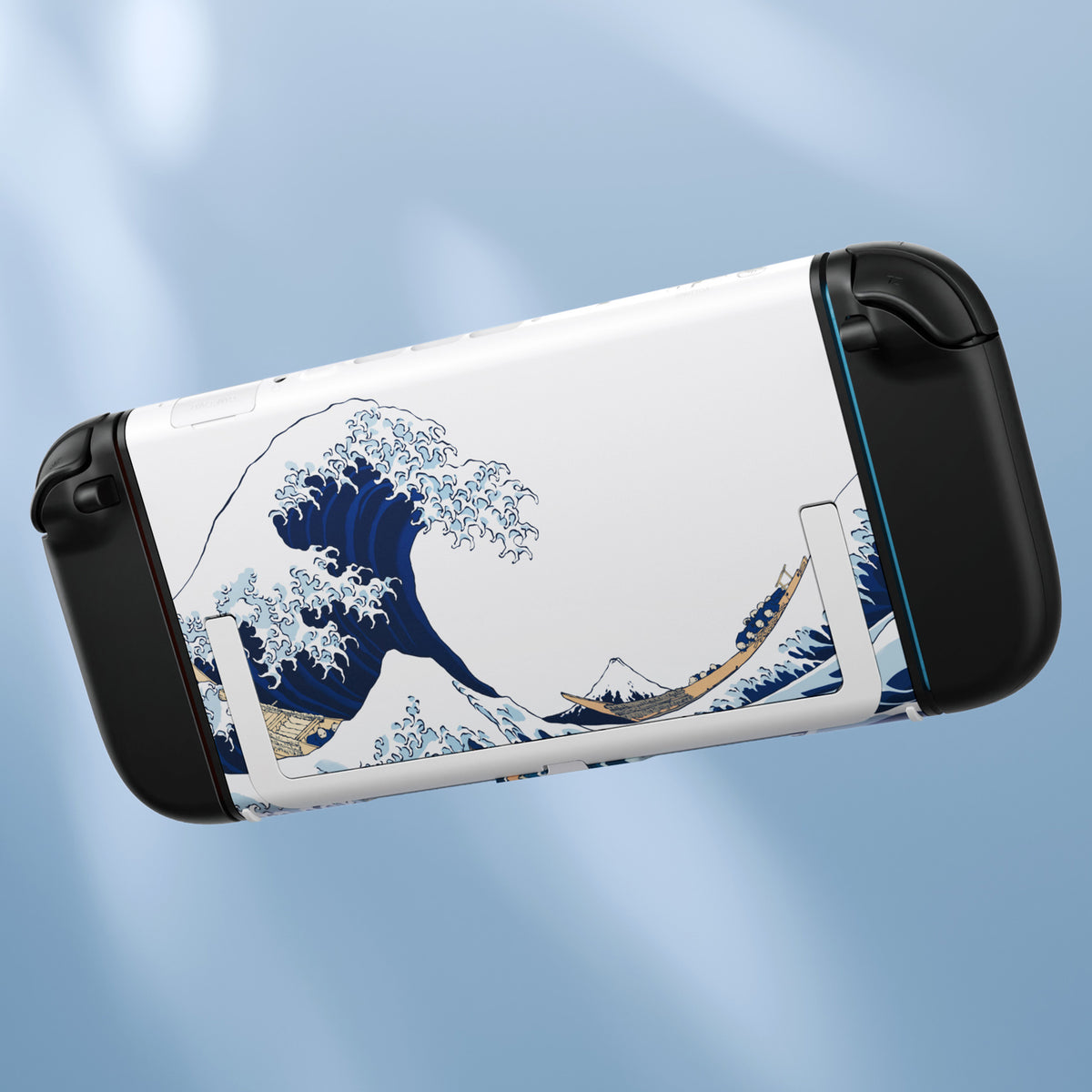 eXtremeRate Replacement DIY Rear Back Plate for Nintendo Switch 2 Handheld Console  (Without Kickstand) - The Great Wave