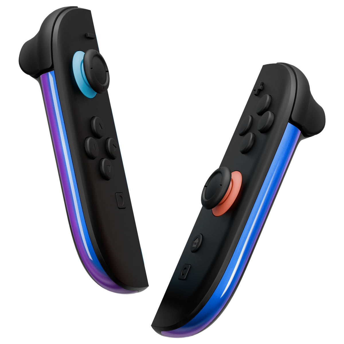 eXtremeRate Replacement Decorative Strips for Joycon 2 of Nintendo Switch 2 - Chameleon Purple Blue