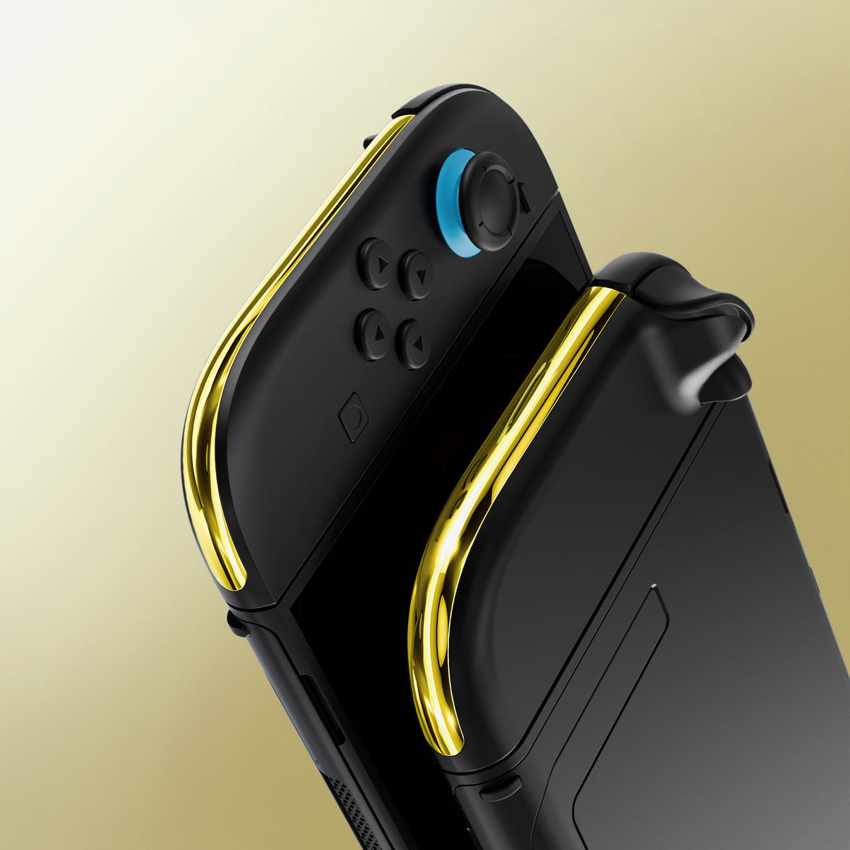 eXtremeRate Replacement Decorative Strips for Joycon 2 of Nintendo Switch 2 - Chrome Gold