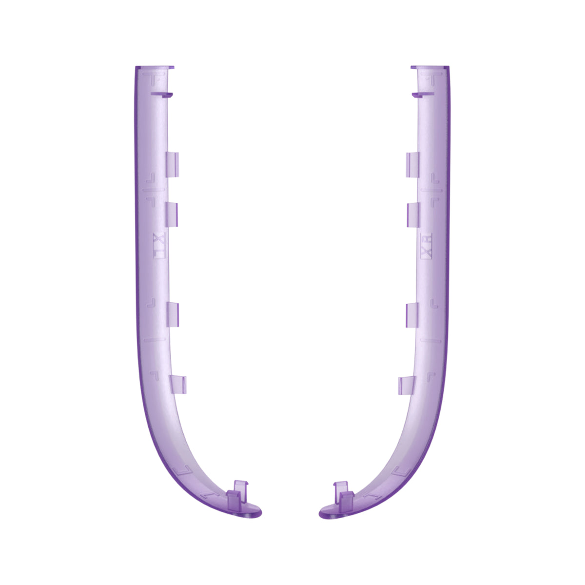 eXtremeRate Replacement Decorative Strips for Joycon 2 of Nintendo Switch 2 - Clear Atomic Purple