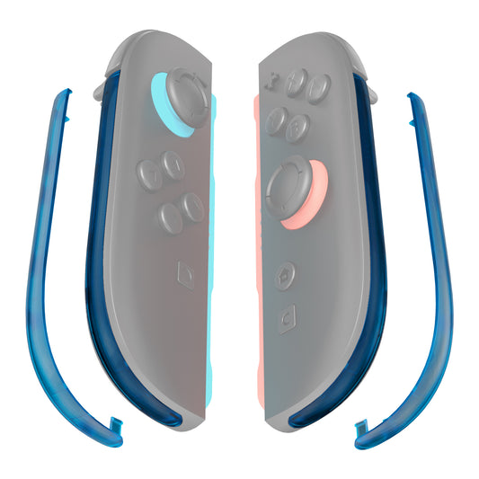 eXtremeRate Replacement Decorative Strips for Joycon 2 of Nintendo Switch 2 - Clear Blue