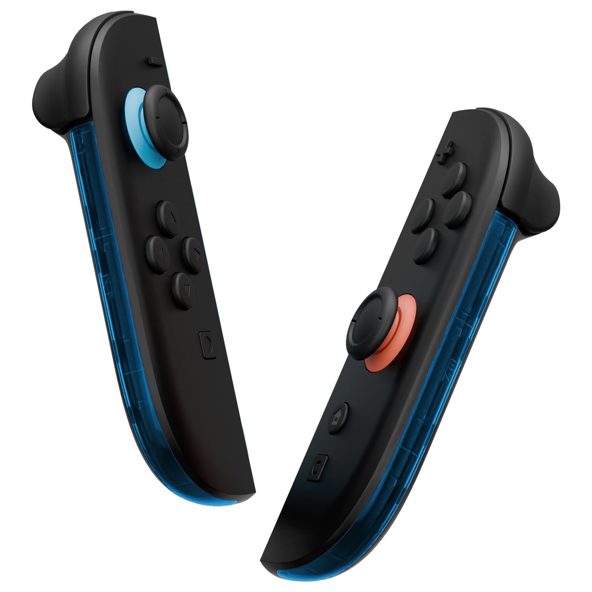 eXtremeRate Replacement Decorative Strips for Joycon 2 of Nintendo Switch 2 - Clear Blue