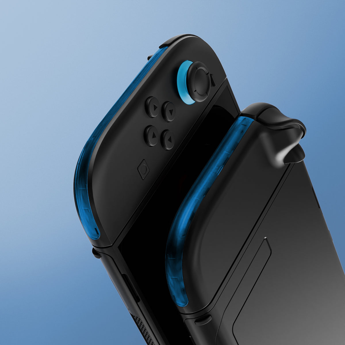 eXtremeRate Replacement Decorative Strips for Joycon 2 of Nintendo Switch 2 - Clear Blue