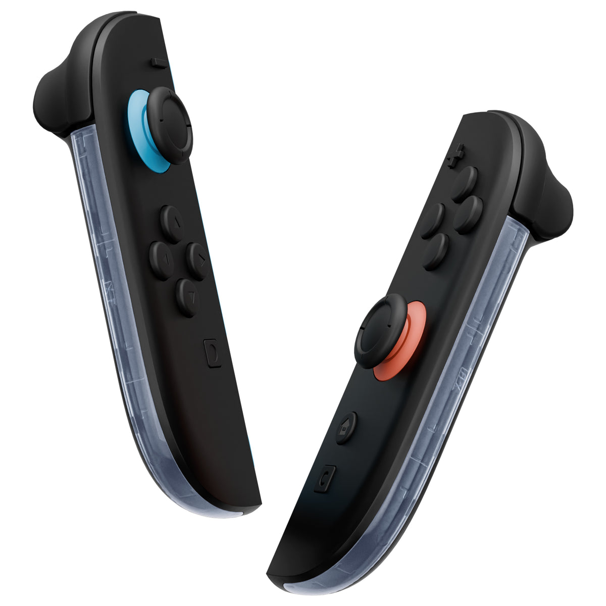 eXtremeRate Replacement Decorative Strips for Joycon 2 of Nintendo Switch 2 - Clear Glacier Blue