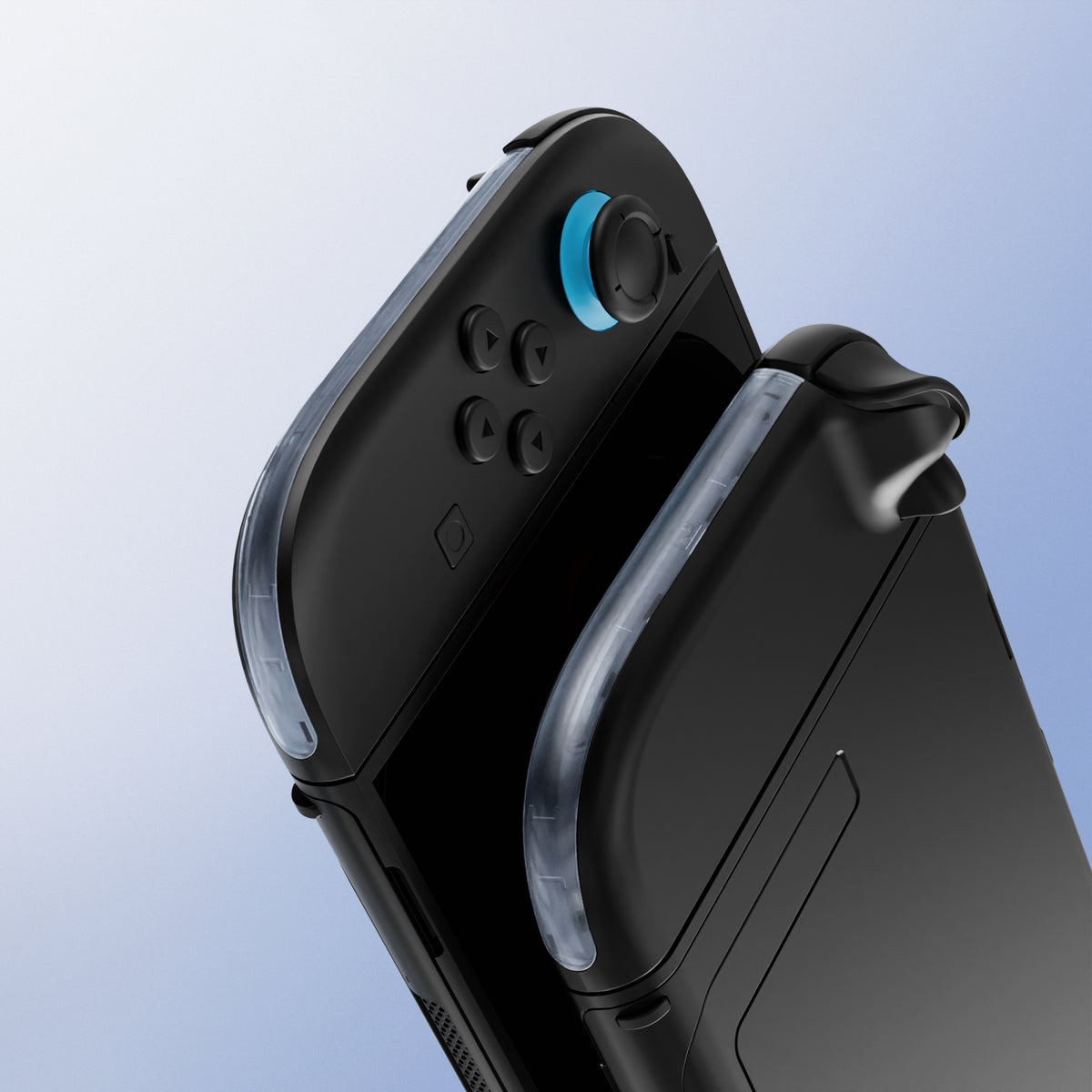 eXtremeRate Replacement Decorative Strips for Joycon 2 of Nintendo Switch 2 - Clear Glacier Blue