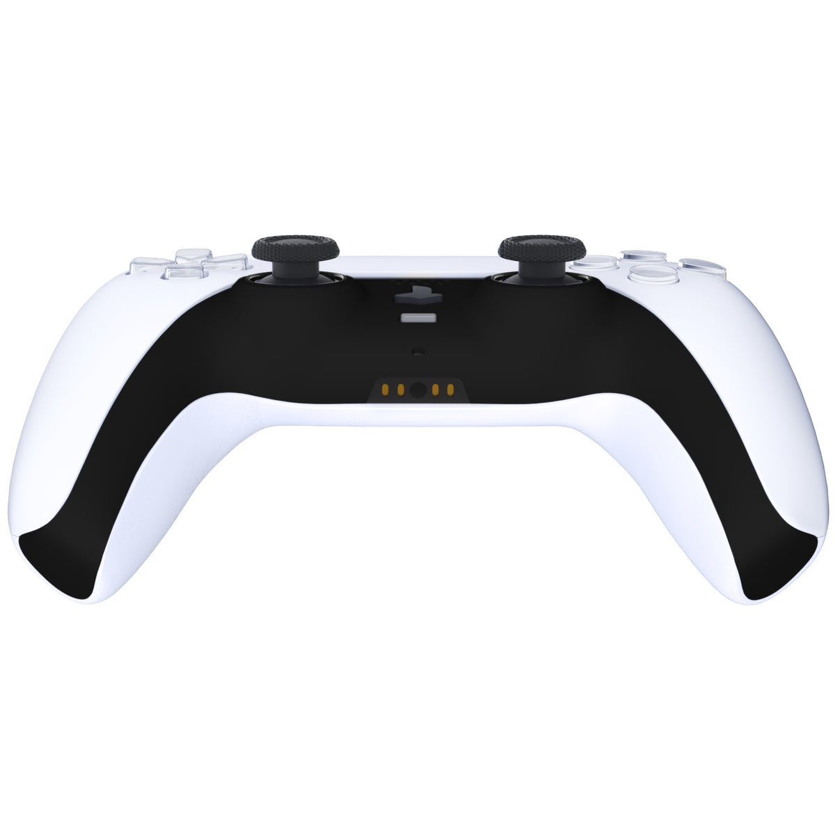 eXtremeRate Replacement Decorative Trim Shell with Accent Rings Compatible with PS5 Controller BDM-010/020/030/040/050 - Black