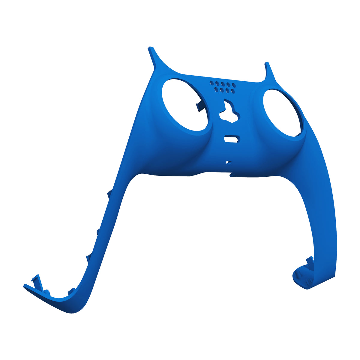 eXtremeRate Replacement Decorative Trim Shell with Accent Rings Compatible with PS5 Controller BDM-010/020/030/040/050 - Blue