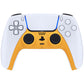 eXtremeRate Replacement Decorative Trim Shell with Accent Rings Compatible with PS5 Controller BDM-010/020/030/040/050 - Caution Yellow