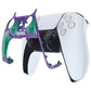 eXtremeRate Replacement Decorative Trim Shell with Accent Rings Compatible with PS5 Controller BDM-010/020/030/040/050 - Chameleon Green Purple