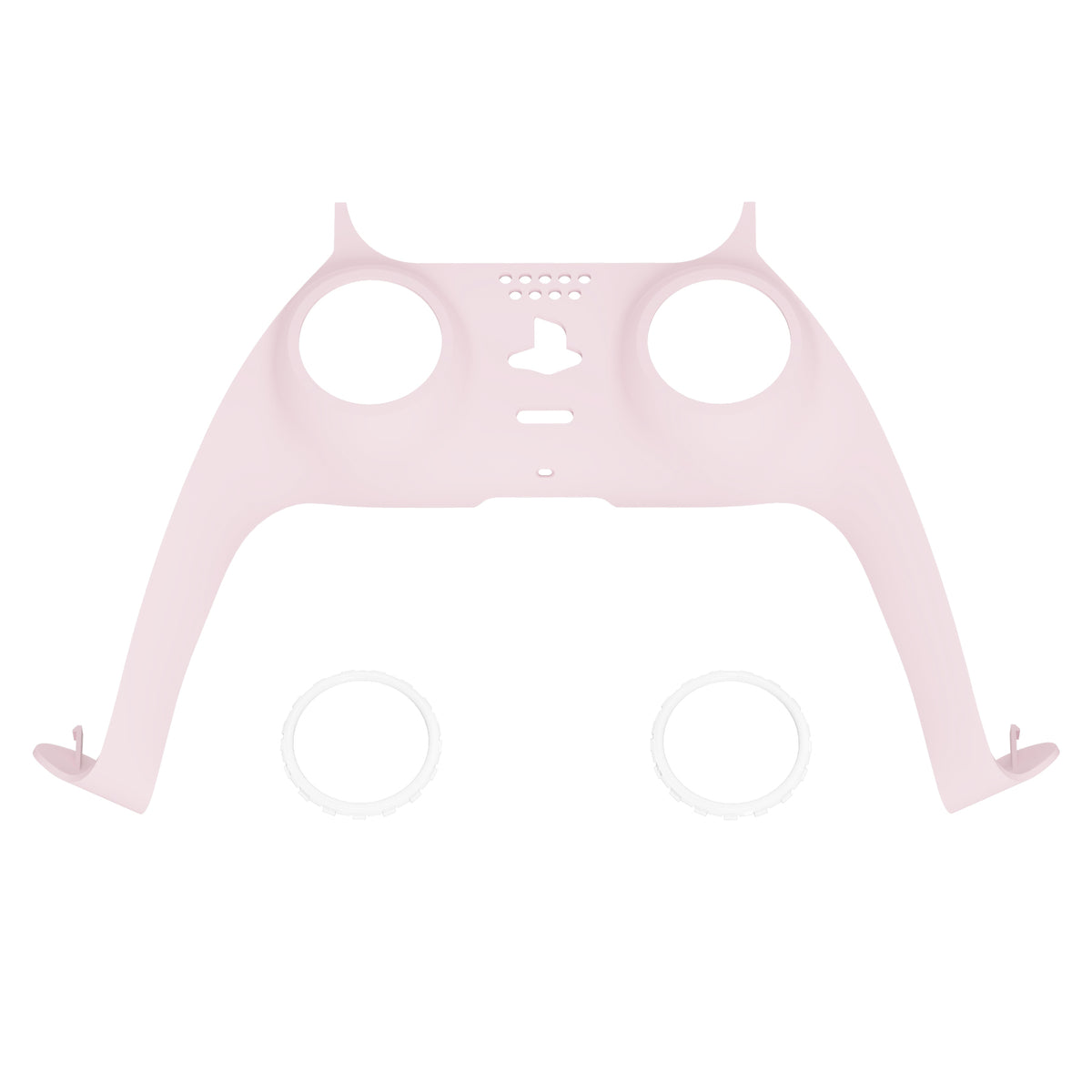 eXtremeRate Replacement Decorative Trim Shell with Accent Rings Compatible with PS5 Controller BDM-010/020/030/040/050 - Cherry Blossoms Pink