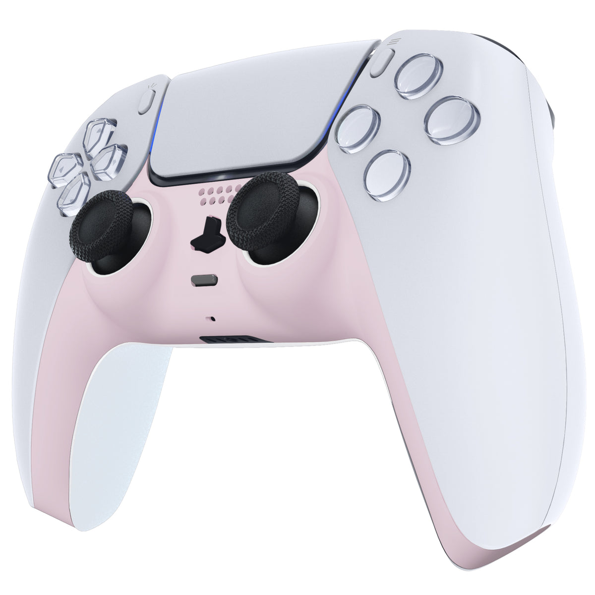 eXtremeRate Replacement Decorative Trim Shell with Accent Rings Compatible with PS5 Controller BDM-010/020/030/040/050 - Cherry Blossoms Pink