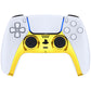 eXtremeRate Replacement Decorative Trim Shell with Accent Rings Compatible with PS5 Controller BDM-010/020/030/040/050 - Chrome Gold Glossy