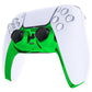 eXtremeRate Replacement Decorative Trim Shell with Accent Rings Compatible with PS5 Controller BDM-010/020/030/040/050 - Chrome Green Glossy