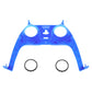 eXtremeRate Replacement Decorative Trim Shell with Accent Rings Compatible with PS5 Controller BDM-010/020/030/040/050 - Clear Blue