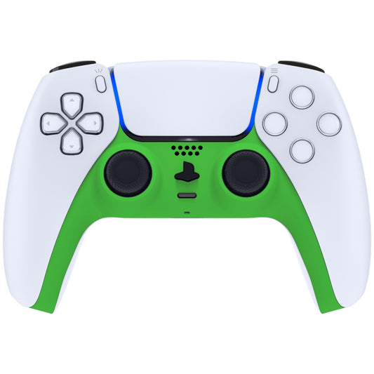 eXtremeRate Replacement Decorative Trim Shell with Accent Rings Compatible with PS5 Controller BDM-010/020/030/040/050 - Green