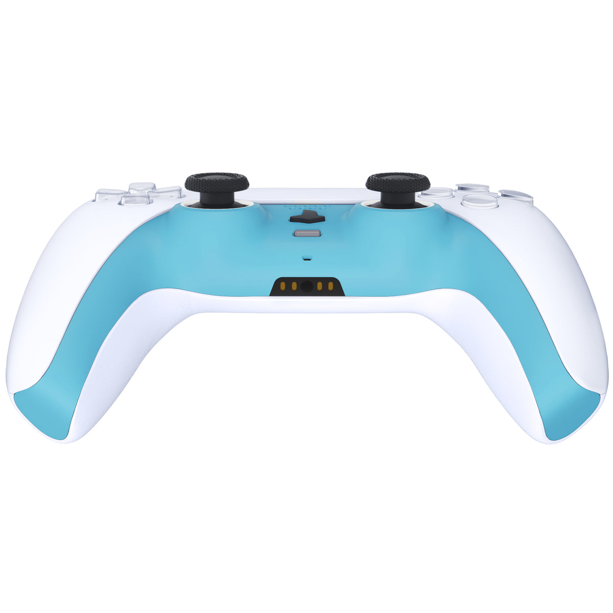 eXtremeRate Replacement Decorative Trim Shell with Accent Rings Compatible with PS5 Controller BDM-010/020/030/040/050 - Heaven Blue