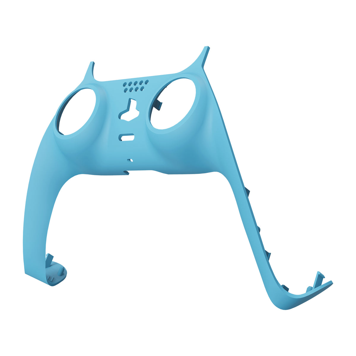 eXtremeRate Replacement Decorative Trim Shell with Accent Rings Compatible with PS5 Controller BDM-010/020/030/040/050 - Heaven Blue