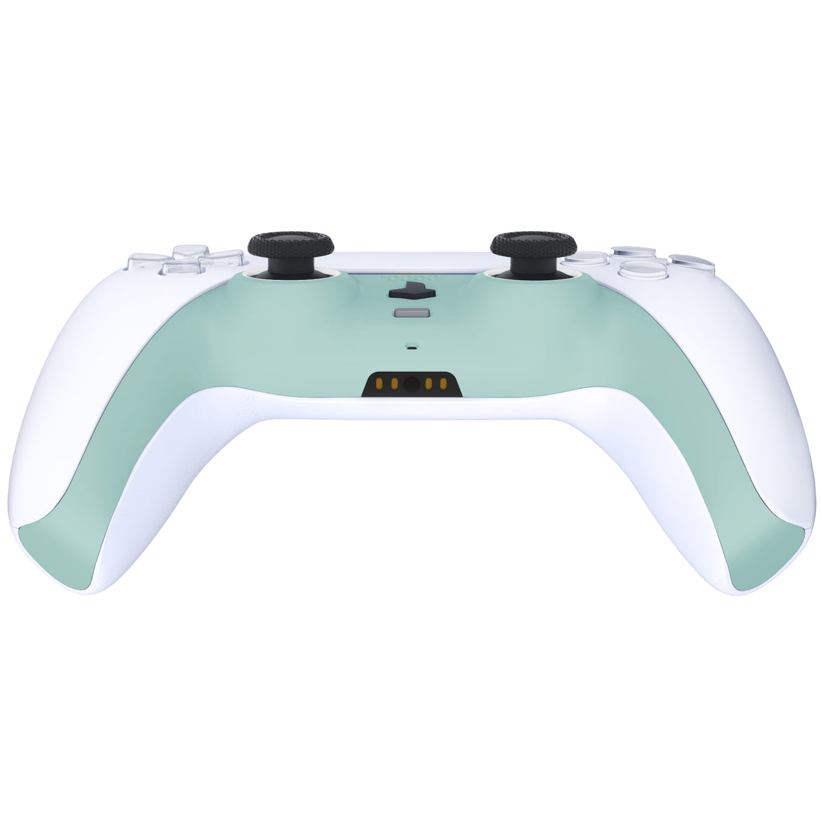 eXtremeRate Replacement Decorative Trim Shell with Accent Rings Compatible with PS5 Controller BDM-010/020/030/040/050 - Light Cyan