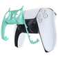eXtremeRate Replacement Decorative Trim Shell with Accent Rings Compatible with PS5 Controller BDM-010/020/030/040/050 - Metallic Vista Green