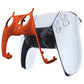 eXtremeRate Replacement Decorative Trim Shell with Accent Rings Compatible with PS5 Controller BDM-010/020/030/040/050 - Orange