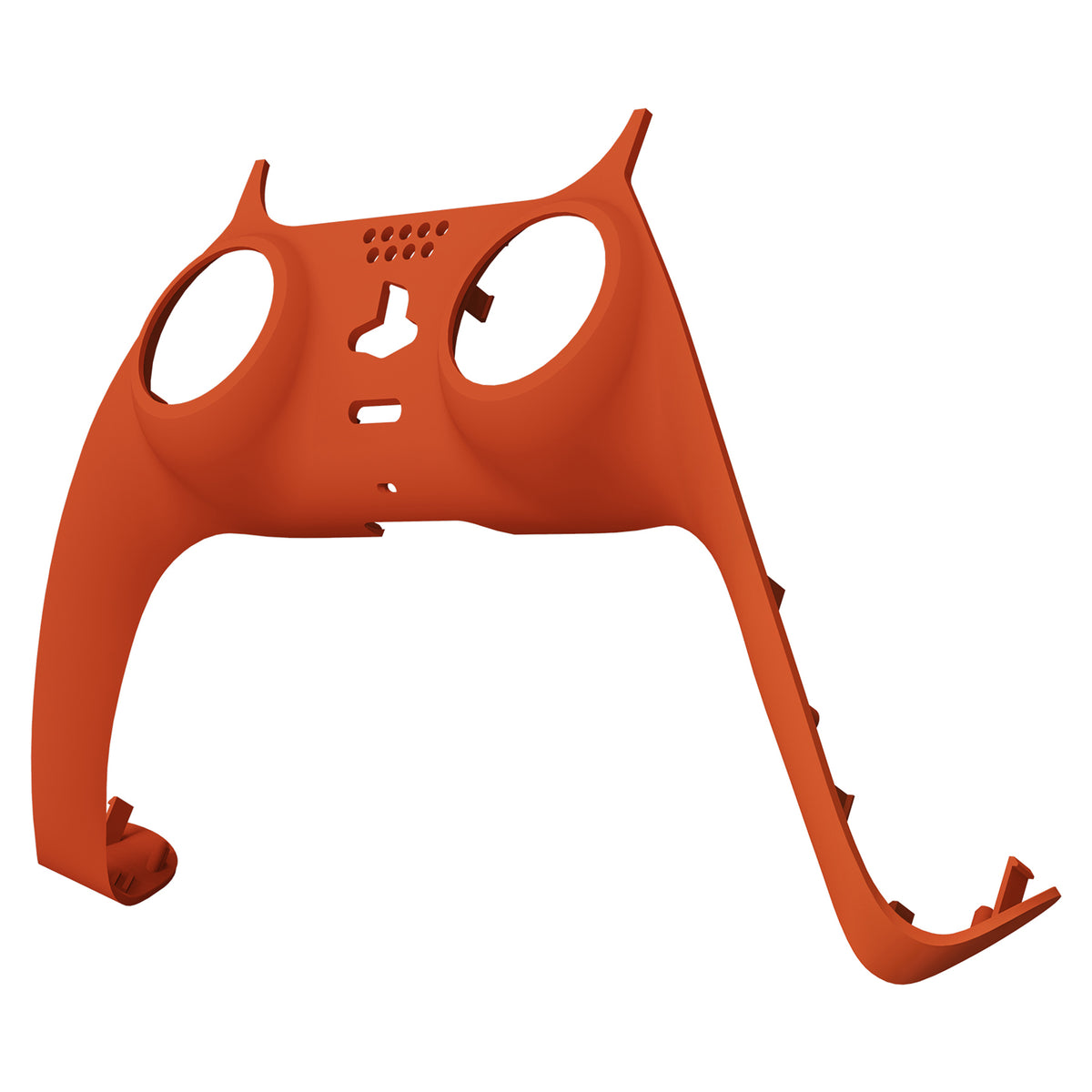 eXtremeRate Replacement Decorative Trim Shell with Accent Rings Compatible with PS5 Controller BDM-010/020/030/040/050 - Orange