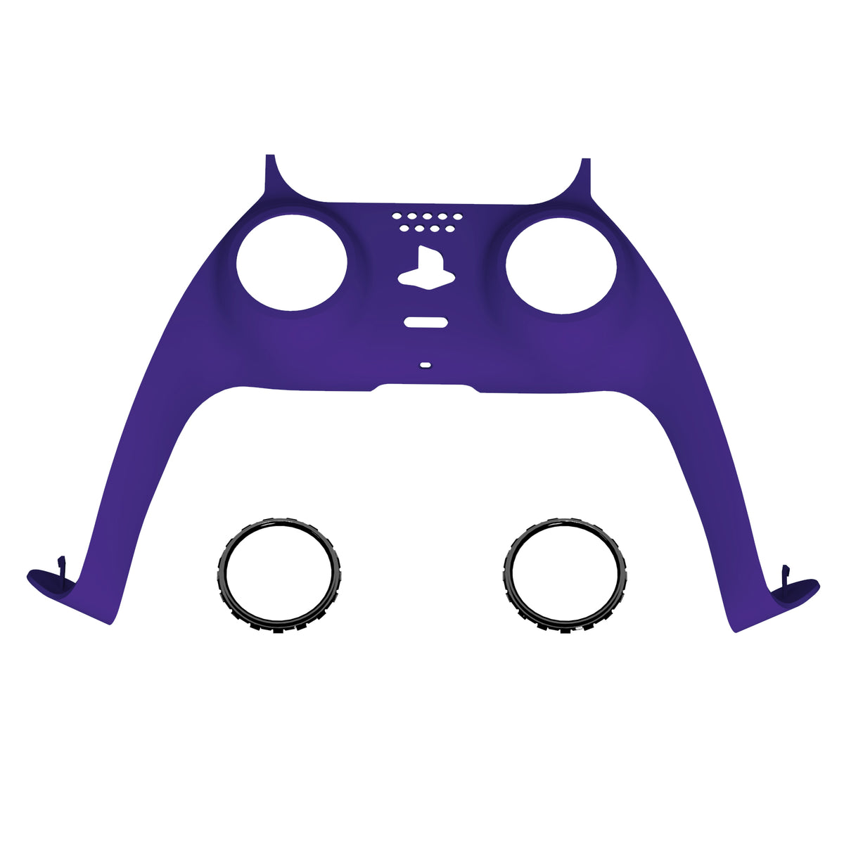 eXtremeRate Replacement Decorative Trim Shell with Accent Rings Compatible with PS5 Controller BDM-010/020/030/040/050 - Purple