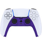 eXtremeRate Replacement Decorative Trim Shell with Accent Rings Compatible with PS5 Controller BDM-010/020/030/040/050 - Purple