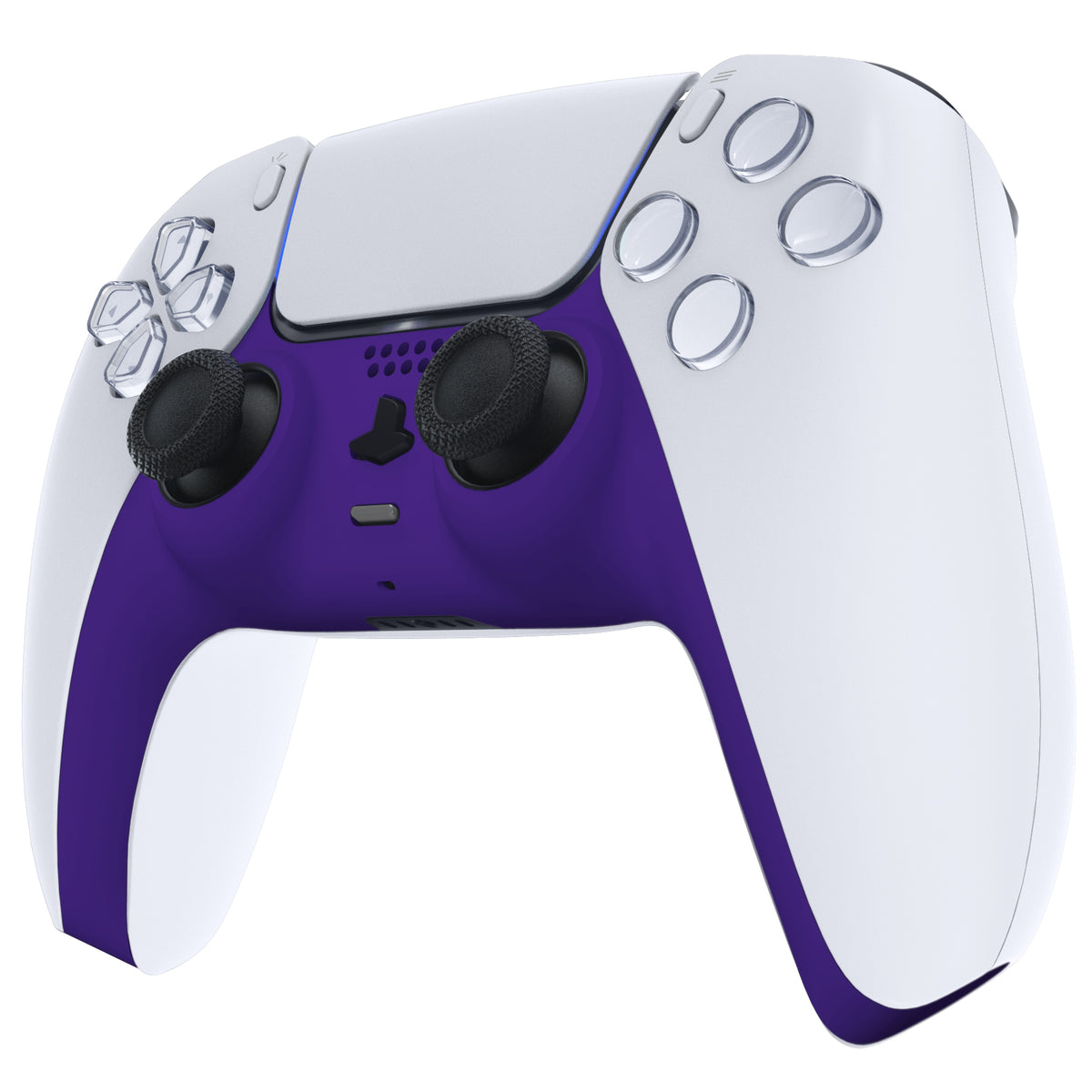 eXtremeRate Replacement Decorative Trim Shell with Accent Rings Compatible with PS5 Controller BDM-010/020/030/040/050 - Purple