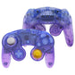 eXtremeRate Replacement Faceplate Backplate with Buttons for Nintendo GameCube Controller NGC - Gradient Translucent Bluebell