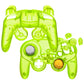 eXtremeRate Replacement Faceplate Backplate with Buttons for Nintendo GameCube Controller NGC - Clear Lime Green