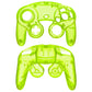 eXtremeRate Replacement Faceplate Backplate with Buttons for Nintendo GameCube Controller NGC - Clear Lime Green