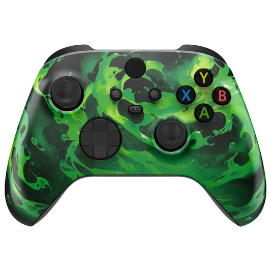 eXtremeRate Replacement Faceplate Front Housing Shell for Xbox Series X & S Controller - Corrosion Magic