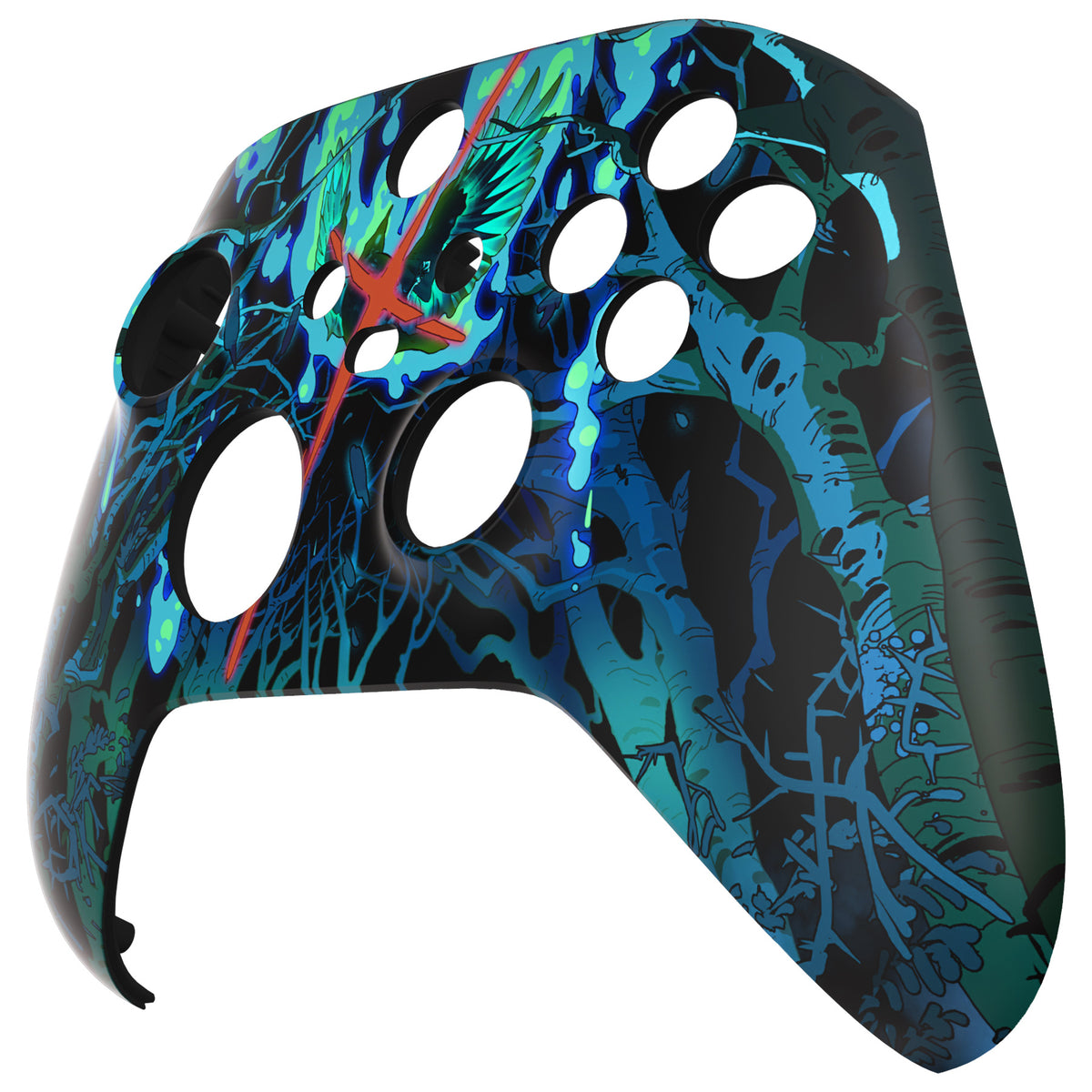 eXtremeRate Replacement Front Housing Shell for Xbox Series X & S Controller - Darkness Lost