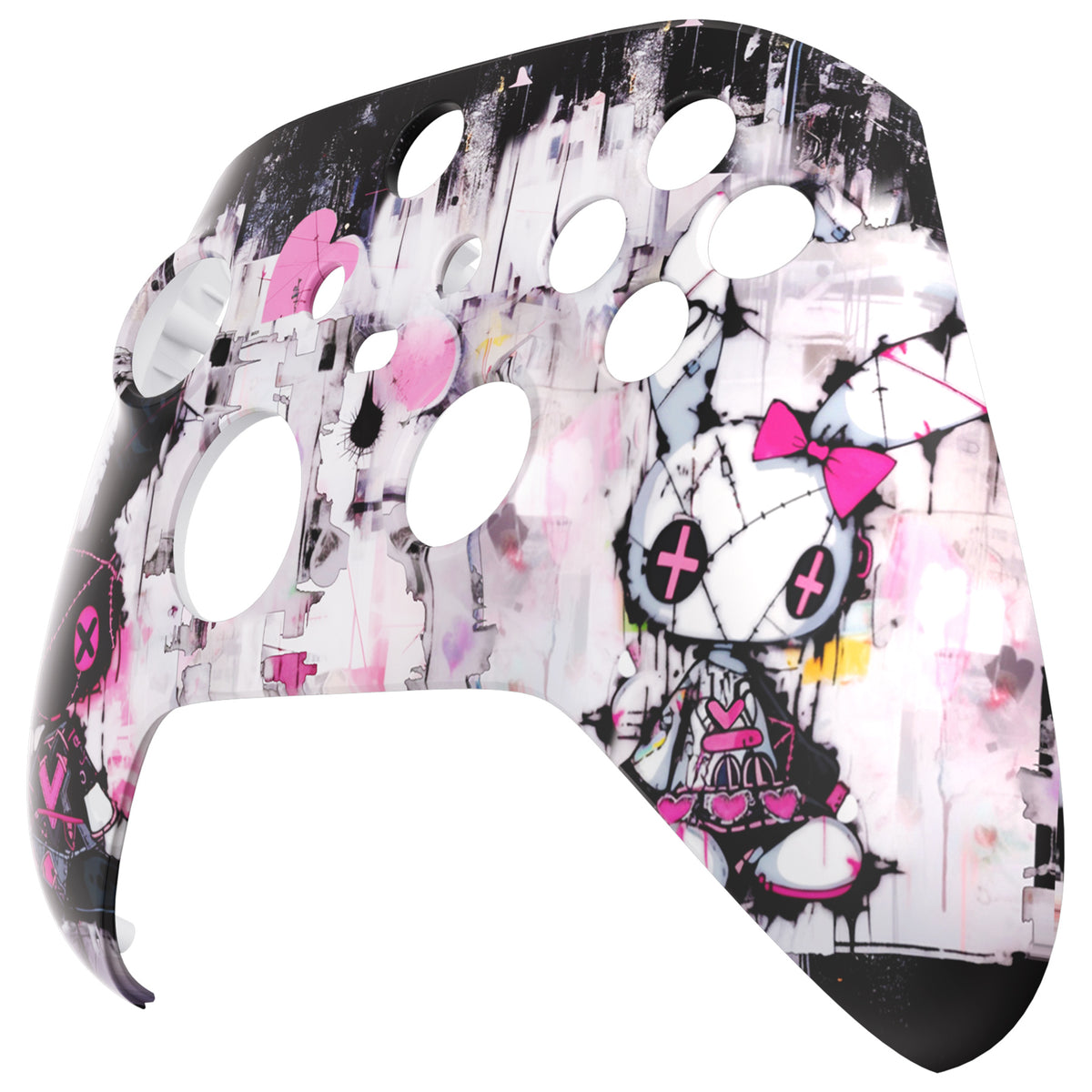 eXtremeRate Replacement Faceplate Front Housing Shell for Xbox Series X & S Controller - Lovely Punky Bunny