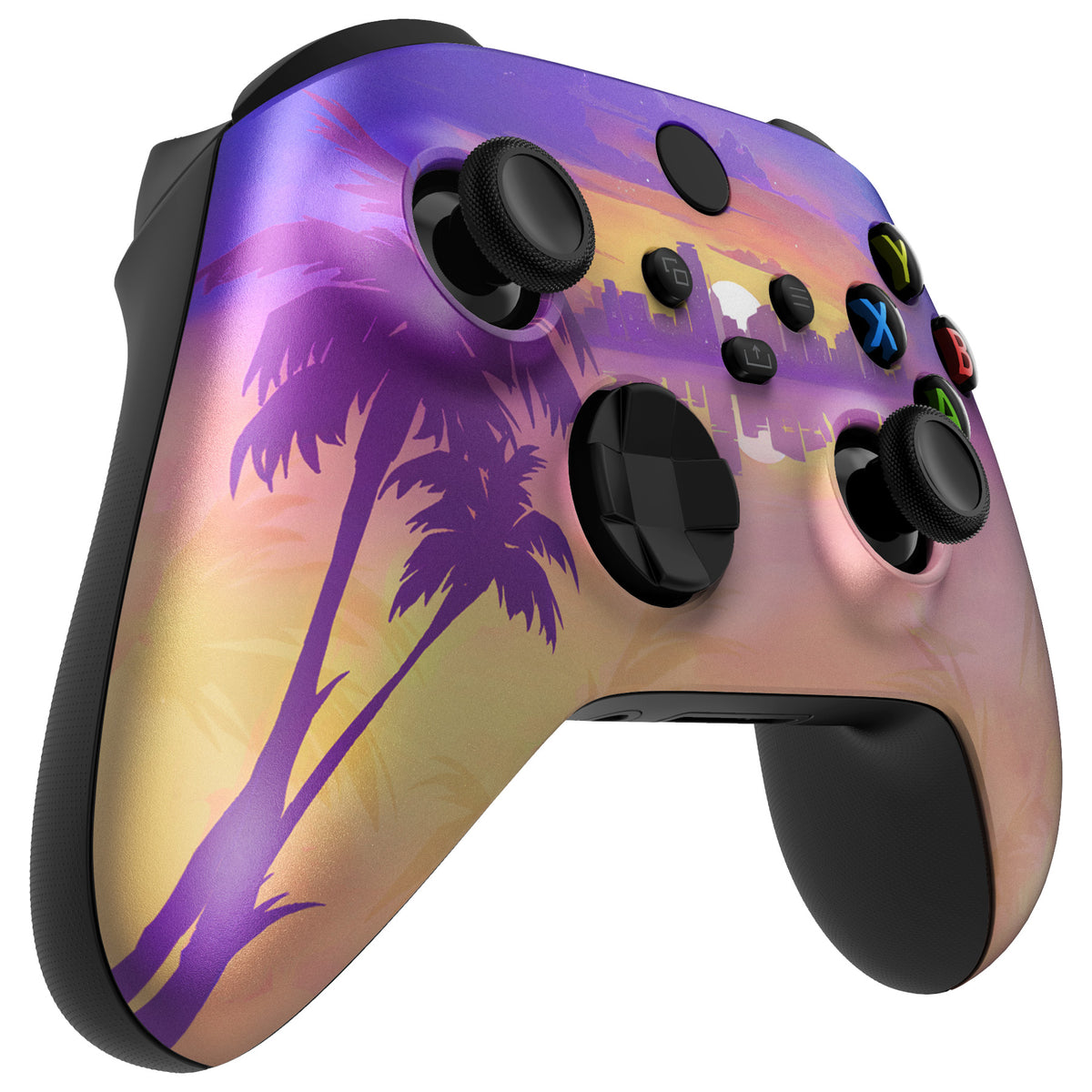 eXtremeRate Replacement Faceplate Front Housing Shell for Xbox Series X & S Controller - Neon Miami