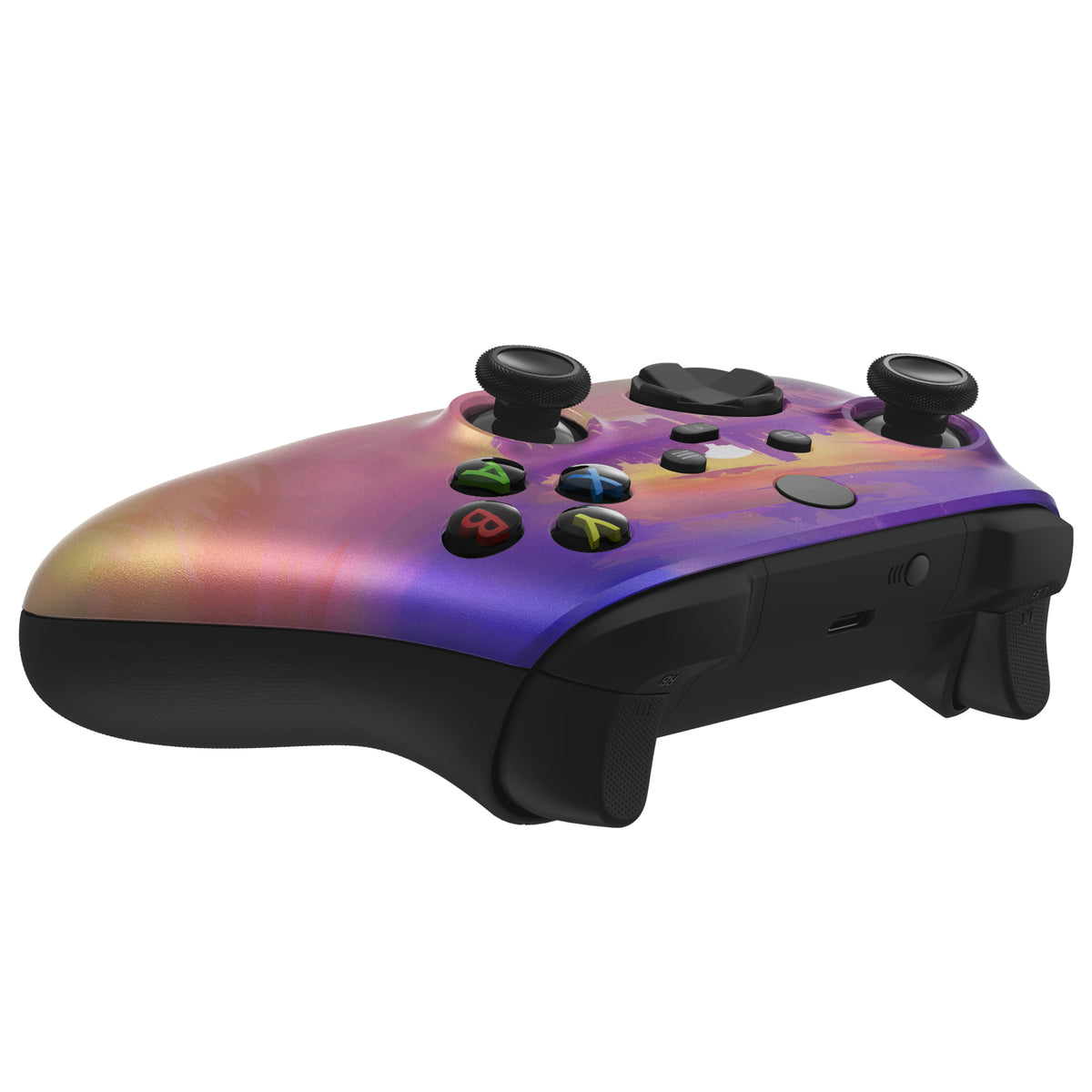 eXtremeRate Replacement Faceplate Front Housing Shell for Xbox Series X & S Controller - Neon Miami