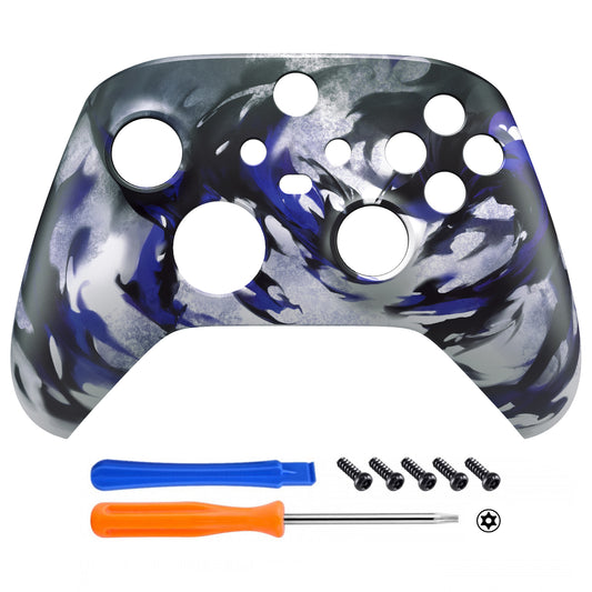 eXtremeRate Replacement Faceplate Front Housing Shell for Xbox Series X & S Controller - Shadow Magic