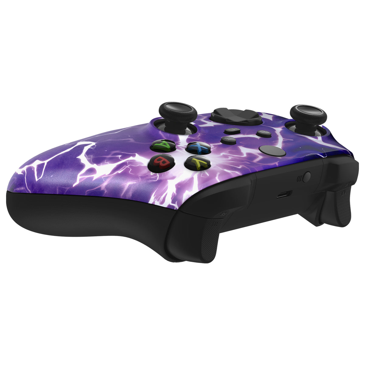 eXtremeRate Replacement Faceplate Front Housing Shell for Xbox Series X & S Controller - Thunder Magic