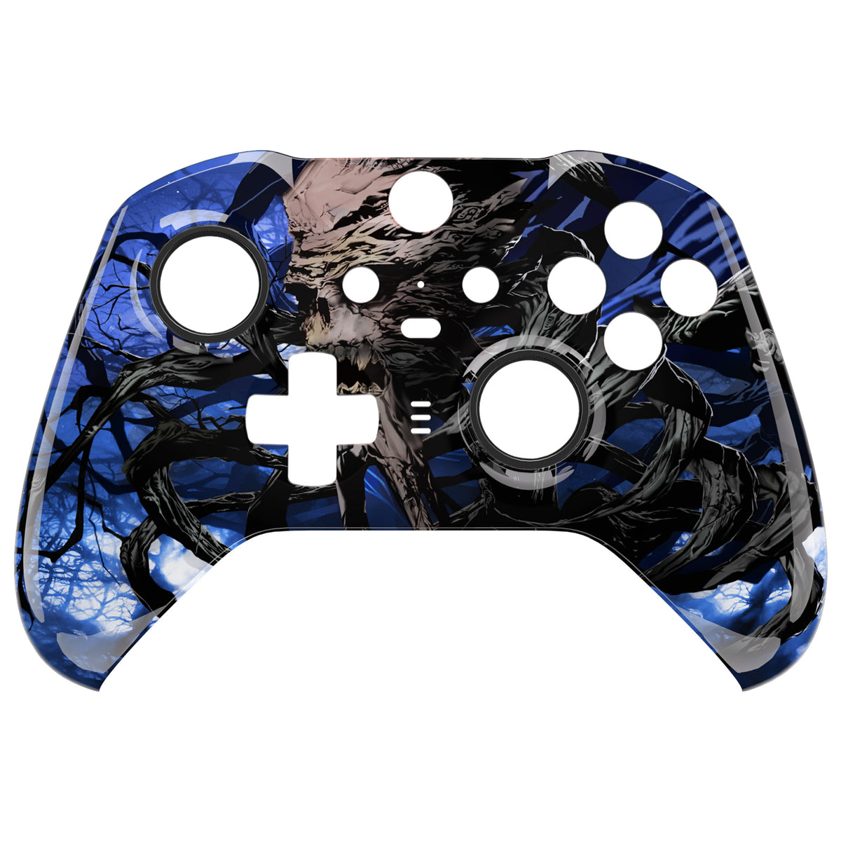 eXtremeRate Replacement Front Housing Shell Case with Accent Rings for Xbox One Elite Series 2 & Elite 2 Core Controller (Model 1797) - Glow in Dark - The Awakening of the Earth Lord