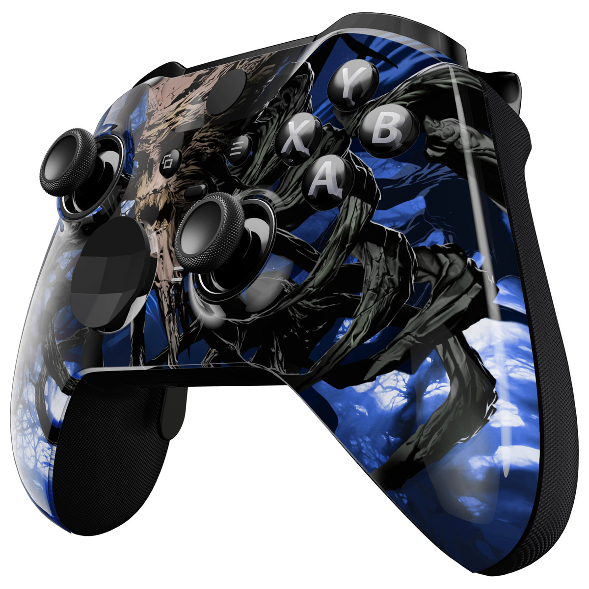 eXtremeRate Replacement Front Housing Shell Case with Accent Rings for Xbox One Elite Series 2 & Elite 2 Core Controller (Model 1797) - Glow in Dark - The Awakening of the Earth Lord