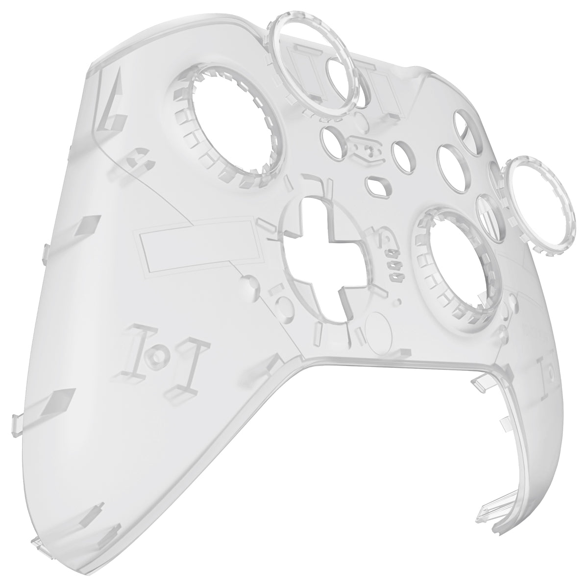 eXtremeRate Replacement Front Housing Shell Case with Accent Rings for Xbox One Elite Series 2 & Elite 2 Core Controller (Model 1797) - Glow in Dark - Green