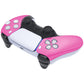 eXtremeRate Replacement Front Housing Shell Compatible with PS5 Controller BDM-010/020/030/040/050 - Chrome Pink Glossy