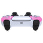 eXtremeRate Replacement Front Housing Shell Compatible with PS5 Controller BDM-010/020/030/040/050 - Chrome Pink Glossy