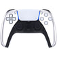 eXtremeRate Replacement Front Housing Shell Compatible with PS5 Controller BDM-010/020/030/040/050 - Chrome Silver Glossy