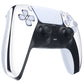 eXtremeRate Replacement Front Housing Shell Compatible with PS5 Controller BDM-010/020/030/040/050 - Chrome Silver Glossy