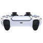 eXtremeRate Replacement Front Housing Shell Compatible with PS5 Controller BDM-010/020/030/040/050 - Chrome Silver Glossy