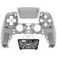 eXtremeRate Replacement Front Housing Shell with Touchpad Compatible with PS5 Controller BDM-010/020/030/040/050/060 - Clear Black