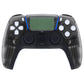 eXtremeRate Replacement Front Housing Shell with Touchpad Compatible with PS5 Controller BDM-010/020/030/040/050/060 - Clear Black